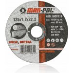 Mar-Pol Kotouč řezný 125 x 1,2 x 22,2 mm M08115 – HobbyKompas.cz