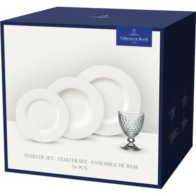 Villeroy & Boch Startovací sada 12 talířů Royal a 4 pohárů na červené víno Boston – Sleviste.cz