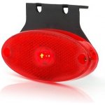 poziční světlo LED červené oválné s držák. 12-24V WAS – Zboží Mobilmania
