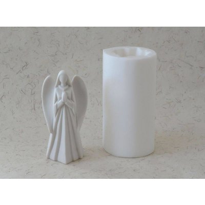 Silikonová forma - Anděl bílý 1 - 75 x 67 x 155 mm – Hledejceny.cz