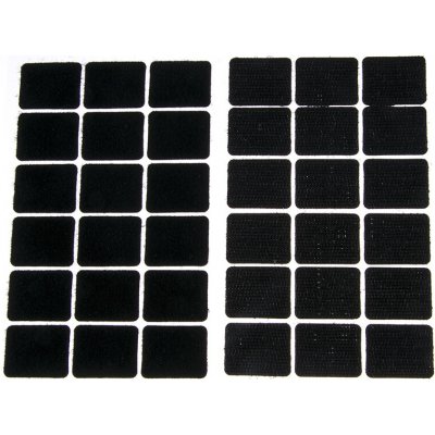 Suchý zip samolepicí obdélníčky 25x32 mm Varianta: černý – Hledejceny.cz