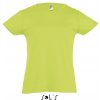 Dětské tričko SOL'S Dívčí bavlněné třičko CHERRY Apple Green
