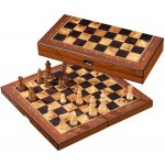 Šachy cestovní magnetické dřevěné 42 mm intarsované