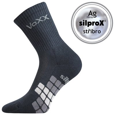 Voxx RAPTOR sportovní antibakteriální ponožky se stříbrem tm. šedá