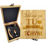 Sablio Dárková sada na víno Děkuji za tu nejlepší tchyni: 147×168×49 mm – Hledejceny.cz