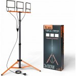 SmartLED | LED Reflektor se stojanem 3xLED/100W/230V 4500K IP65 černá/oranžová | 5782 – Hledejceny.cz