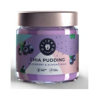 DelicatoFood Chia puding borůvkový 200 g – Hledejceny.cz