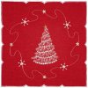 Forbyt Vánoční ubrus Strom červená 35x35 cm