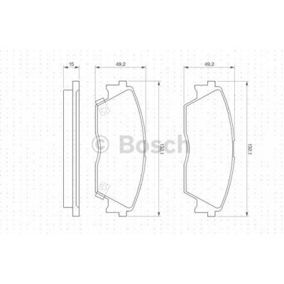 BOSCH 0 986 460 972 Sada brzdových destiček, kotoučová brzda (0986460972) – Zbozi.Blesk.cz