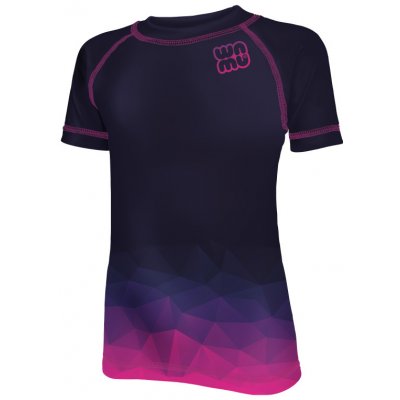 Dětské funkční tričko s krátkým rukávem MOZAIKA fialová/tmavá – Hledejceny.cz