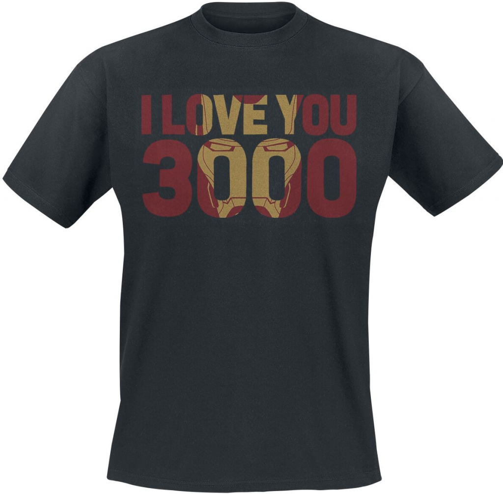 Avengers Endgame I Love You 3000 černá tričko od 649 Kč - Heureka.cz