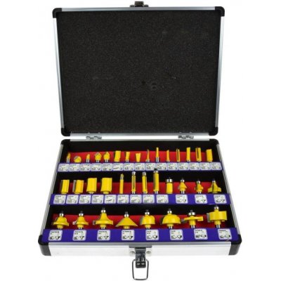 GEKO Sada tvarových fréz na dřevo 35ks G01202 – HobbyKompas.cz