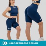 Nebbia Leginové šortky s vysokým pasem SNATCHED 614 dark blue – Zbozi.Blesk.cz