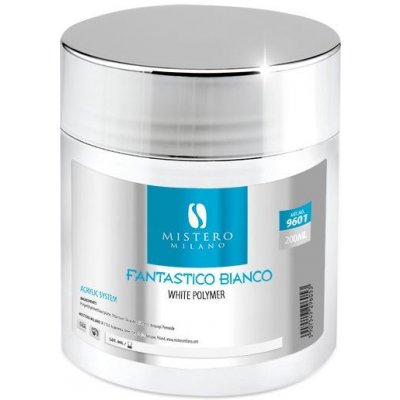 Mistero Milano akrylový prášek WHITE POLYMER FANTASTICO BIANCO 200 ml – Hledejceny.cz