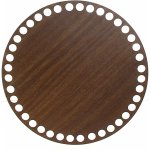 Naše galanterie Dno na košík walnut, kruh 17cm – Sleviste.cz