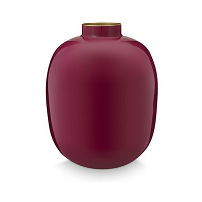 Pip Studio velká kovová váza 32cm, tmavě červená – Hledejceny.cz