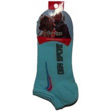 Design Socks dívčí kotníčkové ponožky jednobarevné tyrkysová