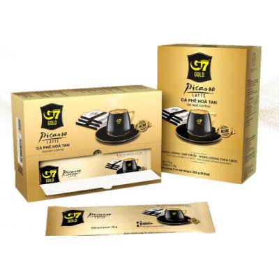 Trung Nguyen G7 Gold Picasso Latte káva 14 x 18 g – Sleviste.cz