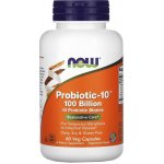 Now Probiotic-10 probiotika 100 miliard CFU 10 kmenů 60 rostlinných kapslí – Hledejceny.cz