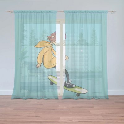 Sablio Záclony Skejťák: 2ks 150x250cm – Hledejceny.cz