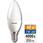 MCLED Žárovka LED 7W-60 E14 4000K 180° svíčka ML-323.034.87.0 – Hledejceny.cz
