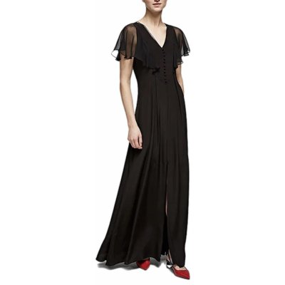 Karl Lagerfeld hedvábné šaty černé – Zboží Mobilmania