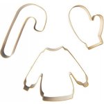 Vykrajovátka na perníčky Winter Joy Gold - 3 ks Pluto Design – Hledejceny.cz