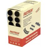 FASTECH® B20-COIN999905 kulaté suché zipy, zalepení hotmelt , háčková a flaušová část, (Ø) 20 mm, černá, 460 díly – Hledejceny.cz