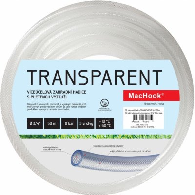 JAD TRANSPARENT 19mm 3/4" 50m bílá – Hledejceny.cz