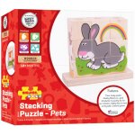 Bigjigs Toys nasazovací kostky zvířátka – Zboží Dáma