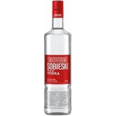 SOBIESKI VODKA RED 37,5% 1 l (holá láhev) – Zboží Dáma