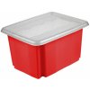 Úložný box Keeeper Emil & Emilia Úložný box s víkem červený 55,5x40x30cm 45L