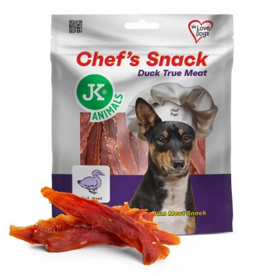 JK ANIMALS Chef's Meat Snack sušené kachní filety 200 g – Hledejceny.cz