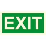 Fotoluminiscenční tabulka – EXIT text fotoluminscenční samolepka 200 x 100 mm – Zboží Mobilmania