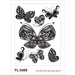 AG Design F 459 Samolepka na zeď černí motýli rozměry 65 x 85 cm – Sleviste.cz
