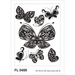 AG Design F 459 Samolepka na zeď černí motýli rozměry 65 x 85 cm