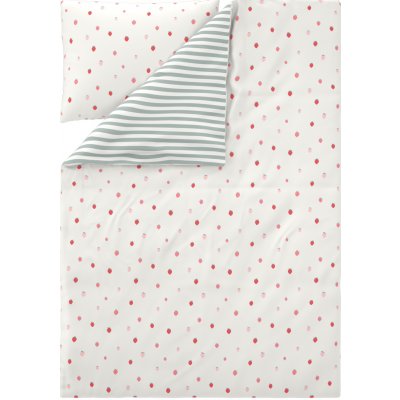 Livarno povlečení z mikrovláknitého saténu jahody 140x200 70x90 – Zbozi.Blesk.cz