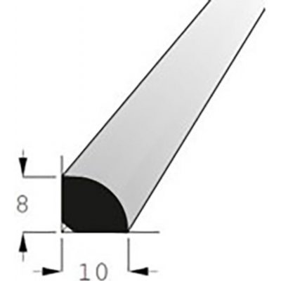 Lišta rohová vnitřní borovice 10x8mm, délka 200cm – Sleviste.cz