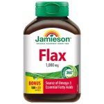 Jamieson Flax Omega-3 1000 mg lněný olej 200 kapslí – Hledejceny.cz