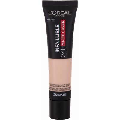 L´Oréal Paris Infallible 24H Matte Cover dlouhotrvající a zmatňující make-up 25 Rose Ivory 30 ml