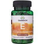 Swanson Natural Vitamin E 400 IU 100 softgelových kapslí – Hledejceny.cz