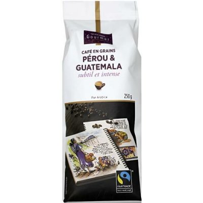 Monoprix Gourmet káva Peru&Guatemala zrnková 250 g – Hledejceny.cz