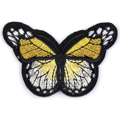 Nažehlovačka motýl, malé, 1 žlutá světlá – Zboží Mobilmania