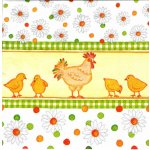 Ubrousek UBR-E60 16x16 cm SLEPICE A KUŘÁTKA – Zboží Mobilmania