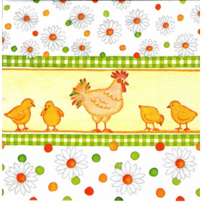 Ubrousek UBR-E60 16x16 cm SLEPICE A KUŘÁTKA – Zboží Mobilmania