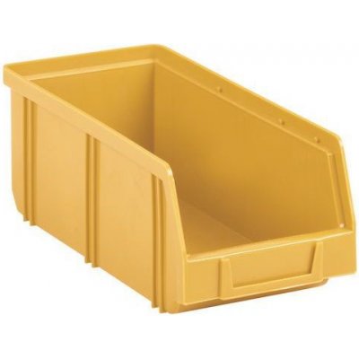 Manutan Plastový box 8,3 x 10,3 x 24 cm, žlutý – Sleviste.cz