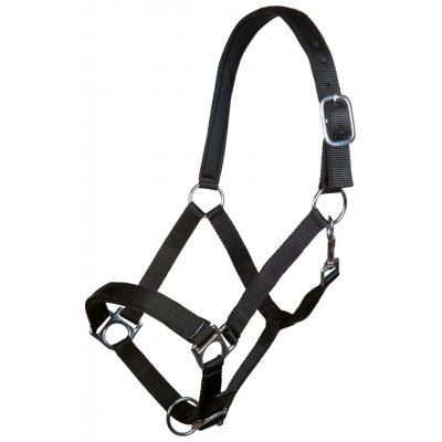 HKM ohlávka nylon Stars podložená černá – Zboží Mobilmania