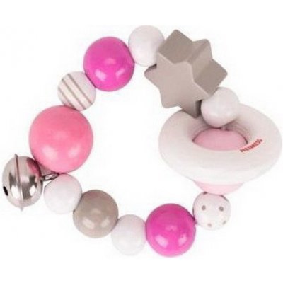 Heimess Elastický kroužek růžová s rolničkou – Hledejceny.cz