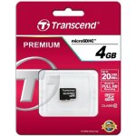 Transcend microSDHC 4 GB Class 10 TS4GUSDC10 – Hledejceny.cz