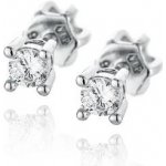 NUBIS® stříbrné šroubovací se zirkonem NB-3322-03 – Zboží Mobilmania